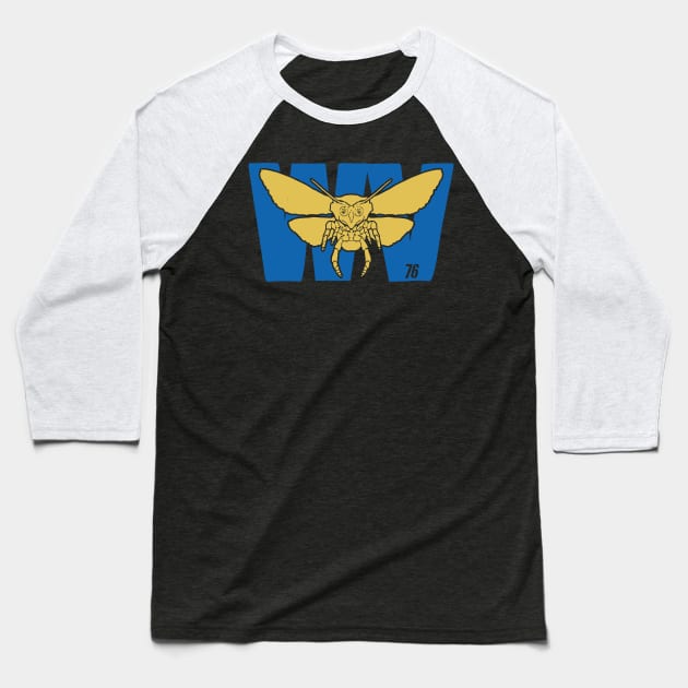 Mothman - West Virginian 76 Baseball T-Shirt by rjzinger